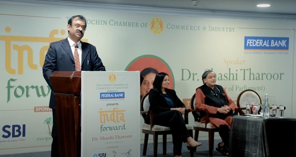 Cochin Chamber's India Forward Talk Series by Dr. Shashi Tharoor